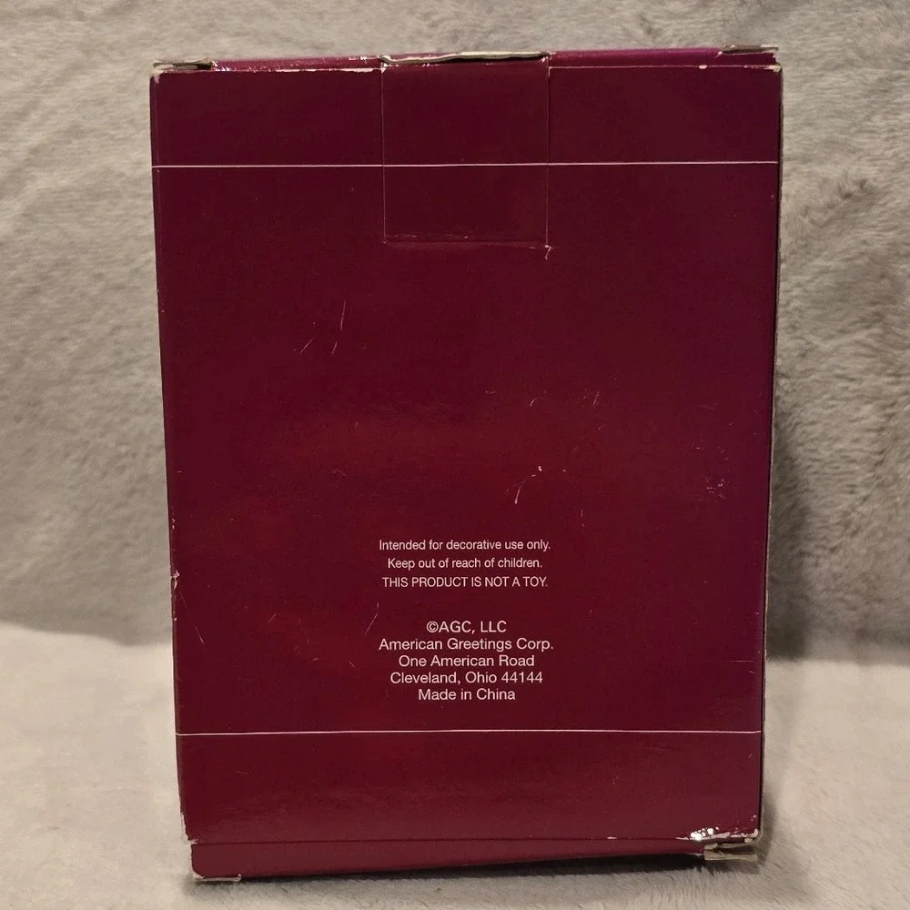 American Greetings Parents-To-Be Ornament Silver Ball Bow Baby Shower‎ Gift Box - Picture 3 of 4